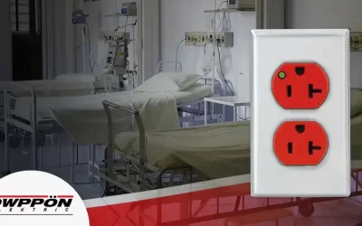 ¿Por qué montar los receptáculos al revés en espacios de pacientes?