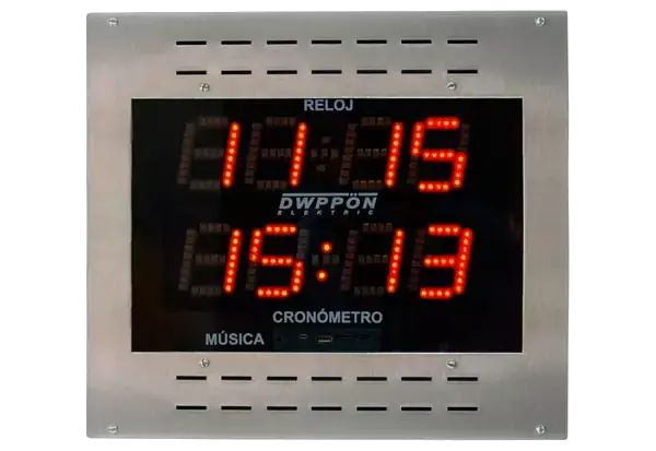 Reloj Cronometro Digital con Segundero (Reproductor MP3)
